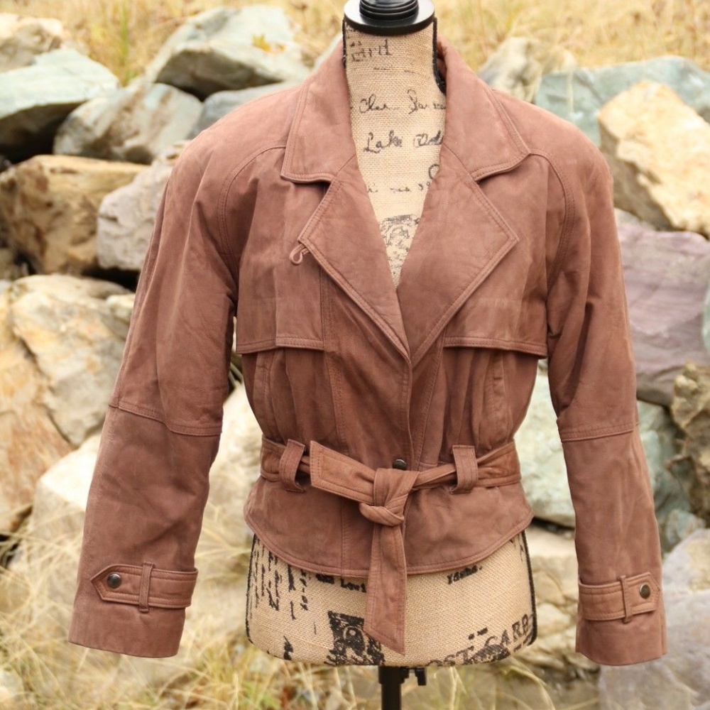 VTG 80's Jay Jacobs Leather Crop Moto Jacket